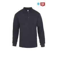 ECO POLO YAKA SWEATSHİRT SİYAH