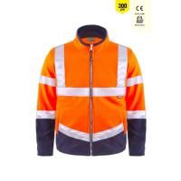 OLYMPUS CONTRAST SAFETY FLEECE JACKET TURUNCU/LACİVERT