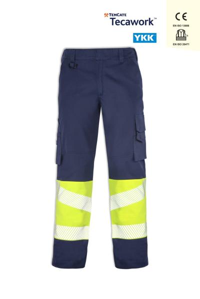 OLYMPUS CONTRAST SAFETY TROUSERS SARI/LACİVERT