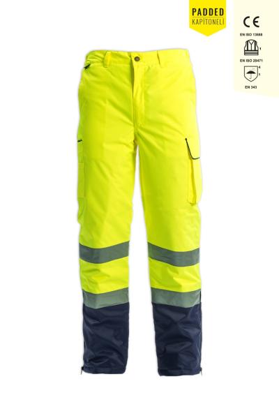 OLYMPUS HI-VIS CONTRAST LİNED TROUSERS SARI/SİYAH